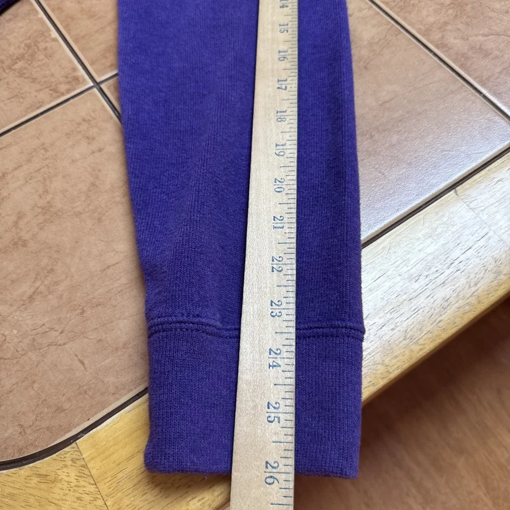 Polo by Ralph Lauren Purple Half-Zip Sweater with Yellow Pony